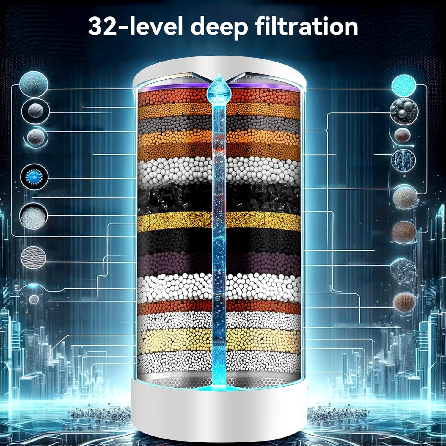 Upgraded Shower Head (Lblack)
