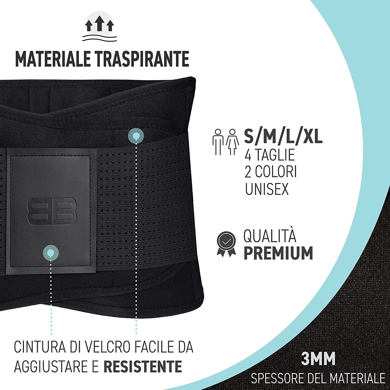 Fascia Lombare Supporto Schiena - Corsetto Lombare-Fascia Lombare Ortopedico - Fascia Schiena Lombare per Uomo E Donna-Varie Dimensioni