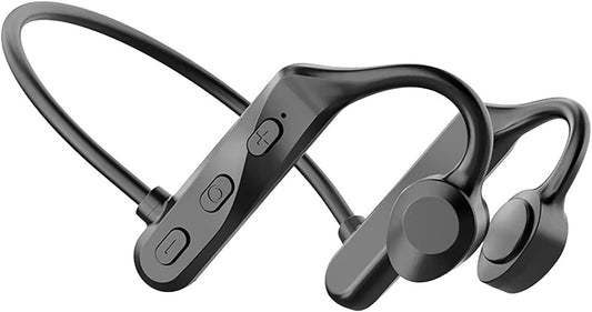 Cuffie Sportive Bluetooth a Orecchio Aperto, Impermeabili, Senza Fili, a Conduzione Ossea, Con Microfono, per Corsa, Allenamento, Guida