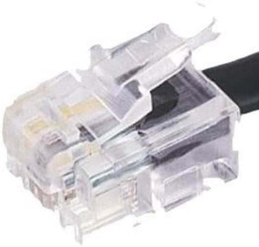 Cavo Telefonico (Spina TAE-F, Connettore Modulare 6P4C, 3 M, Nero