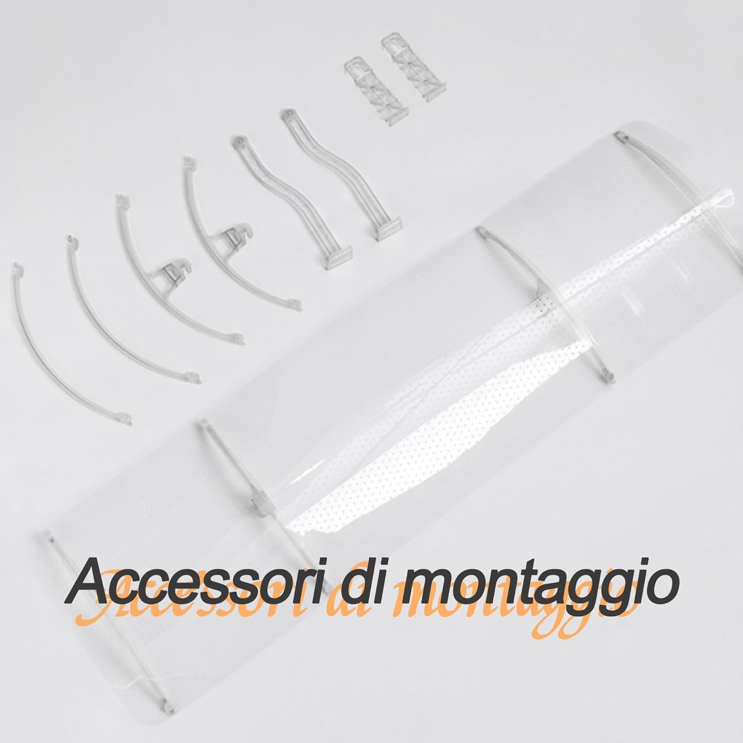 Deflettore Del Condizionatore D'Aria, Deflettore Del Condizionatore D'Aria Sospeso Dall'Alto per Casa/Ufficio Trasparente