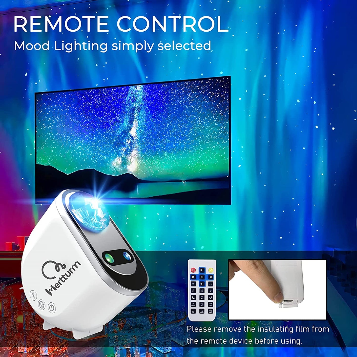 Premium Proiettore Stelle Soffitto, 3 in 1 Proiettore Galassia Bluetooth Musica, Luce Notturna 6 Rumore Bianco, 63 Modalità, Regalo per Bambini, Decorazione