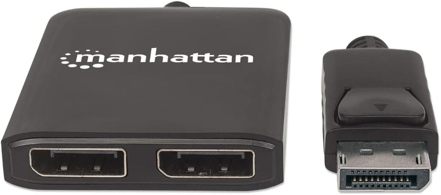 207768 Displayport Video Splitter - Video Splitters (Displayport, Gold, 480I,480P,576I,576P,720P,1080I,1080P,2160P, Black, 0-40 °C, -20-60 °C)