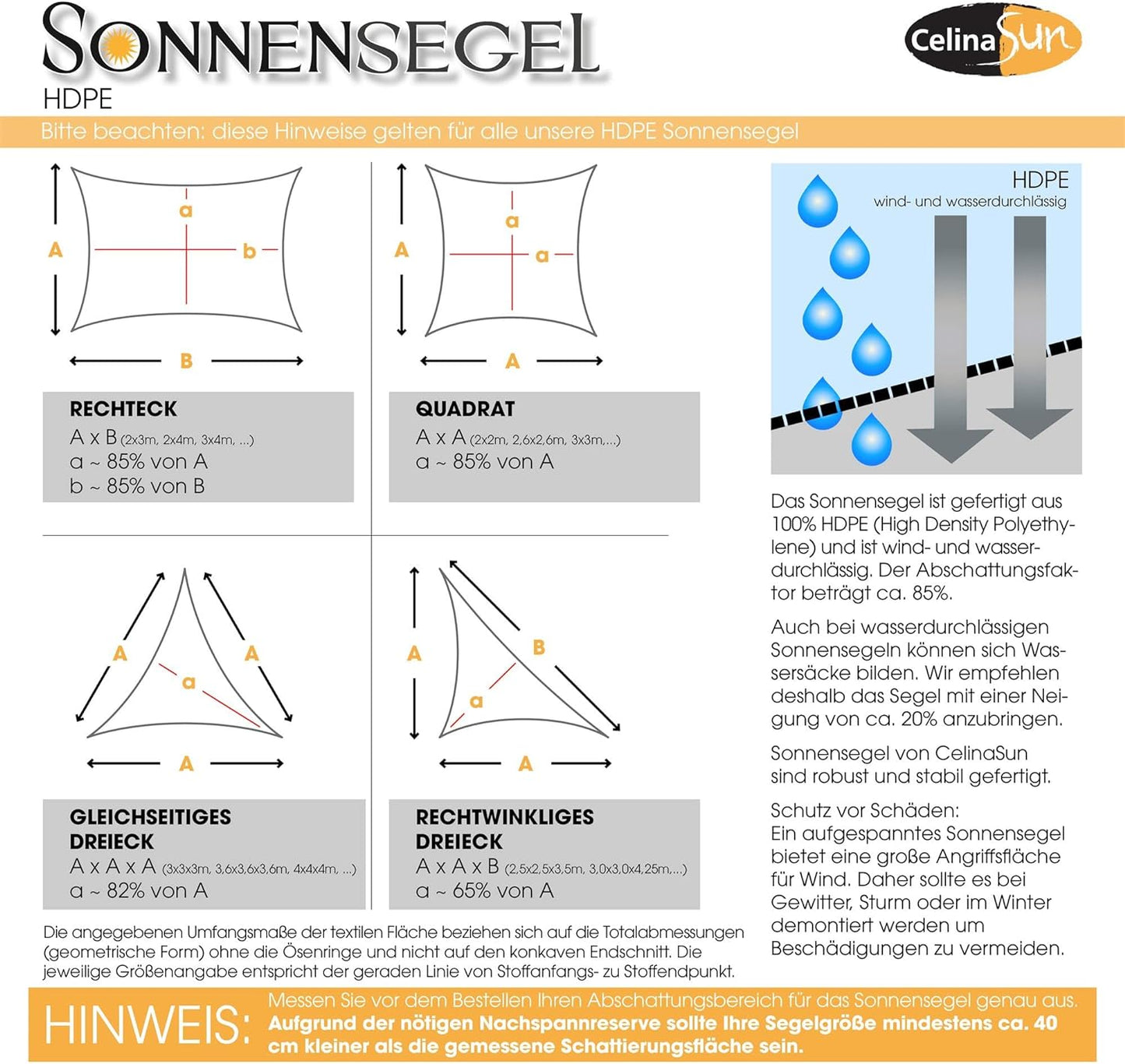 Tenda Parasole a Vela Giardino Balcone HDPE Polietilene Traspirante Triangolo 4 X 4 X 5,65 M Grigio Chiaro