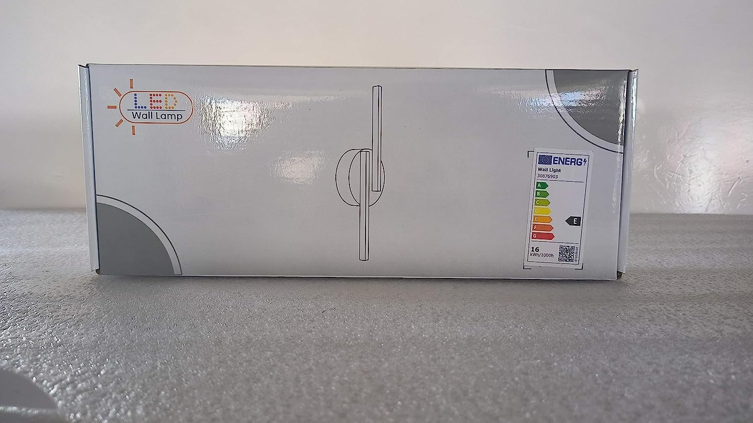 Applique Da Parete Interno, 16W Lampada LED Moderno, 1800LM per Soggiorno Camera Da Letto Corridoio Scale Luce Notturn 3000K Bianca Calda