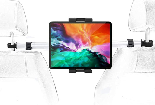 Supporto Tablet Poggiatesta Auto,  Porta Tablet Sedile Posteriore Dell'Auto Con Anti-Shake Rotazione Di 360°, per Ipad Pro 12.9 10.5 9.7 Air Mini, Samsung Tab, Nintendo Switch, Iphone 4-13"