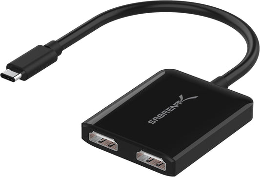 Adattatore Da USB Tipo C a Doppio HDMI [Compatibile Solo Con I Sistemi Windows] (DA-UCDH)