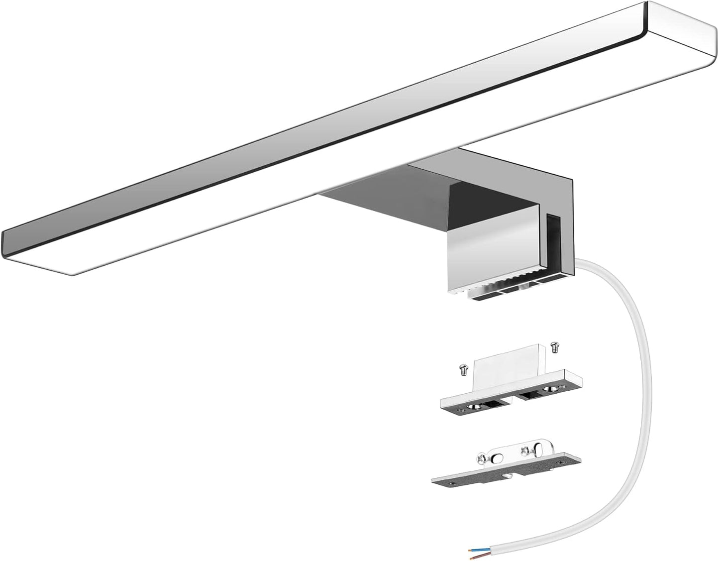 Lampada Applique Da Specchio a LED 5W 500 Lumen, 30Cm Bianco Freddo 6000K, Impermeabile IP44, Armadio Lampada Da Bagno,Faretto 230V