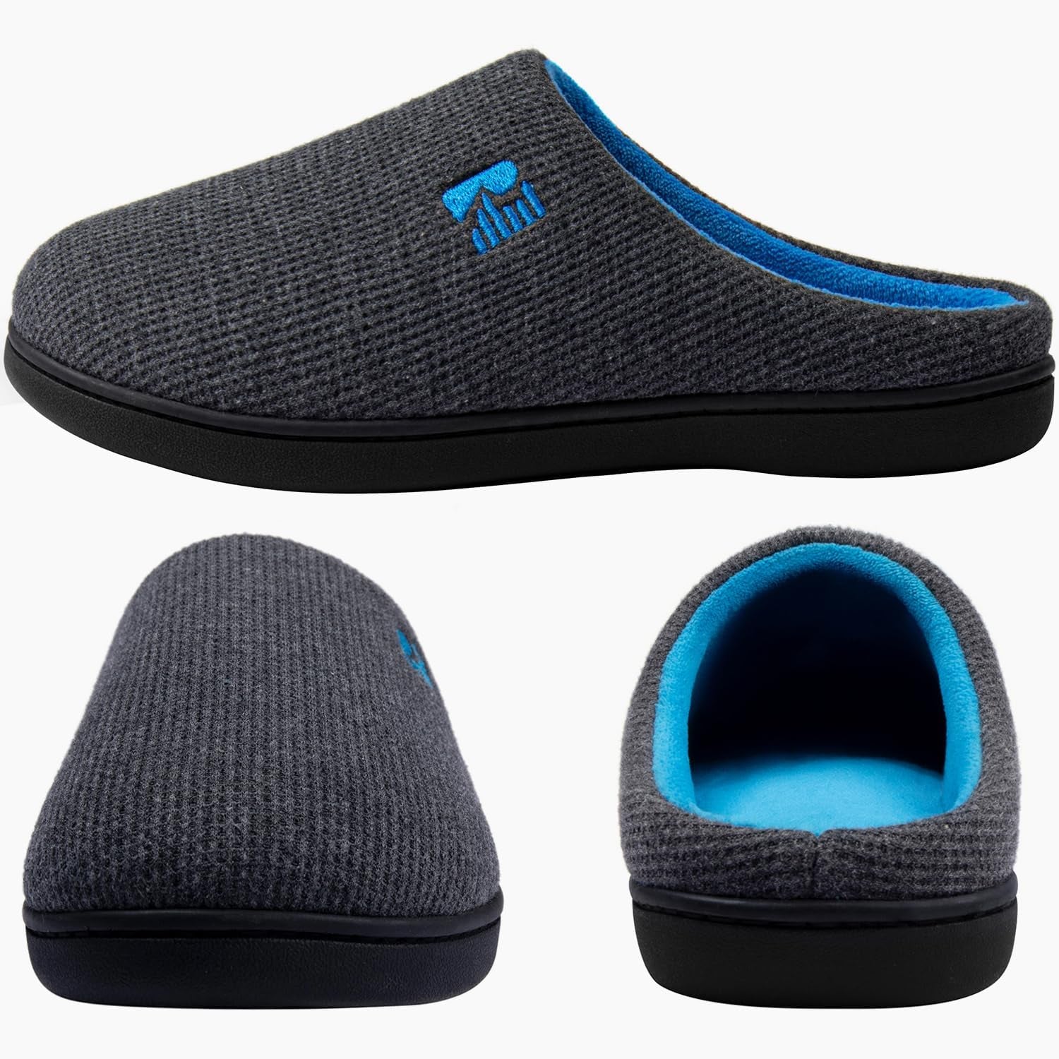 Bicolore Pantofola Da Uomo in Memory Foam