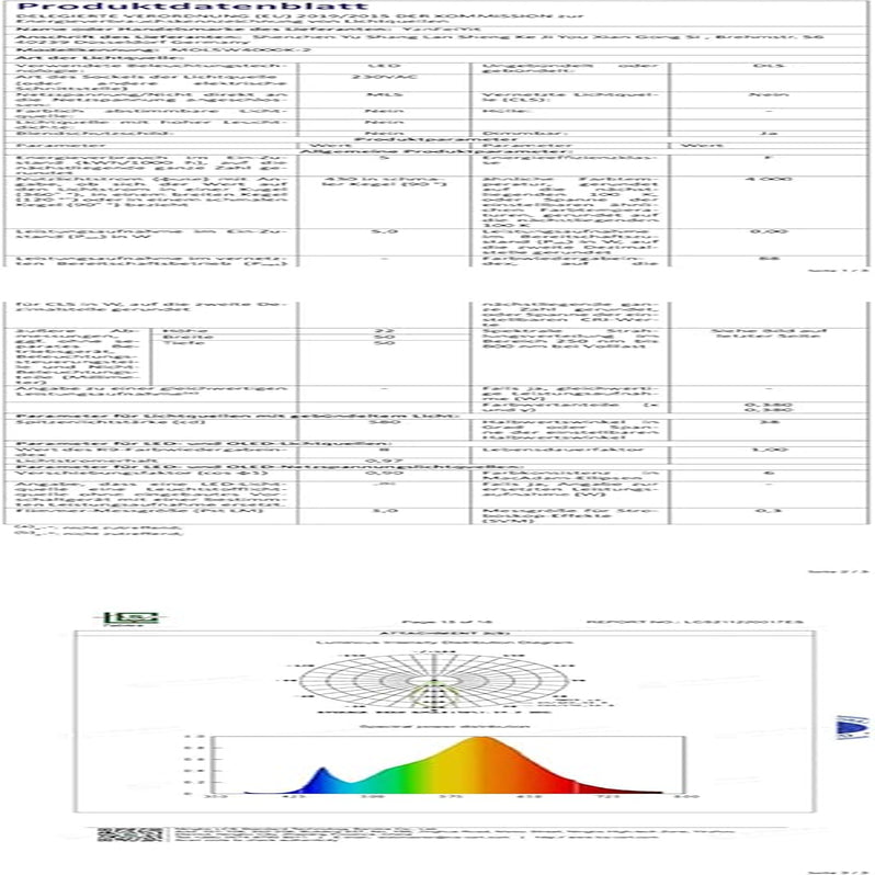 10 Moduli LED Come Ricambio GU10 – 5 W 38 ° Dimmerabile in Ceramica Super Piatta 230 V – Lampadina per Faretto Da Incasso Lampada Lampada Faretto (Bianco Neutro 4000 K)