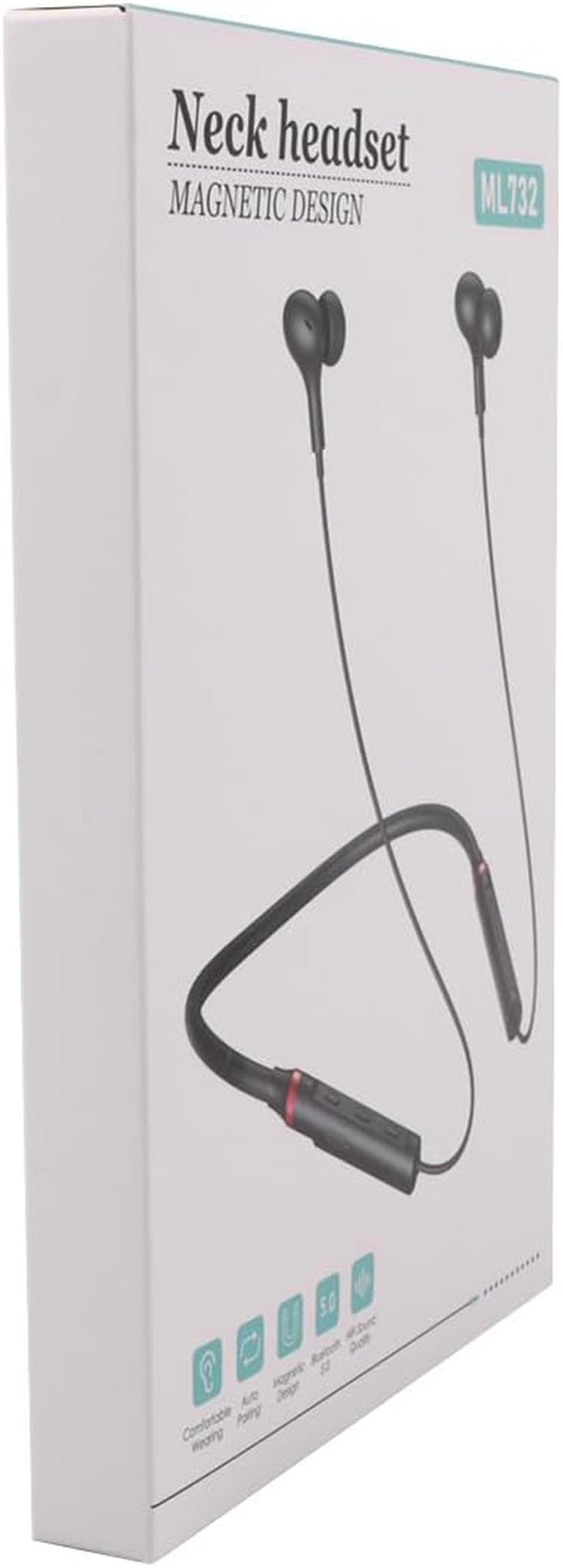 Cuffie Bluetooth Con Cavo per Samsung A54 5G S24 S23 Ultra Iphone 15 Pro Pixel 8 7A Mi 14, Archetto Senza Fili, Auricolari Stereo Con Microfono per Corsa, Palestra, Traning, Sonno