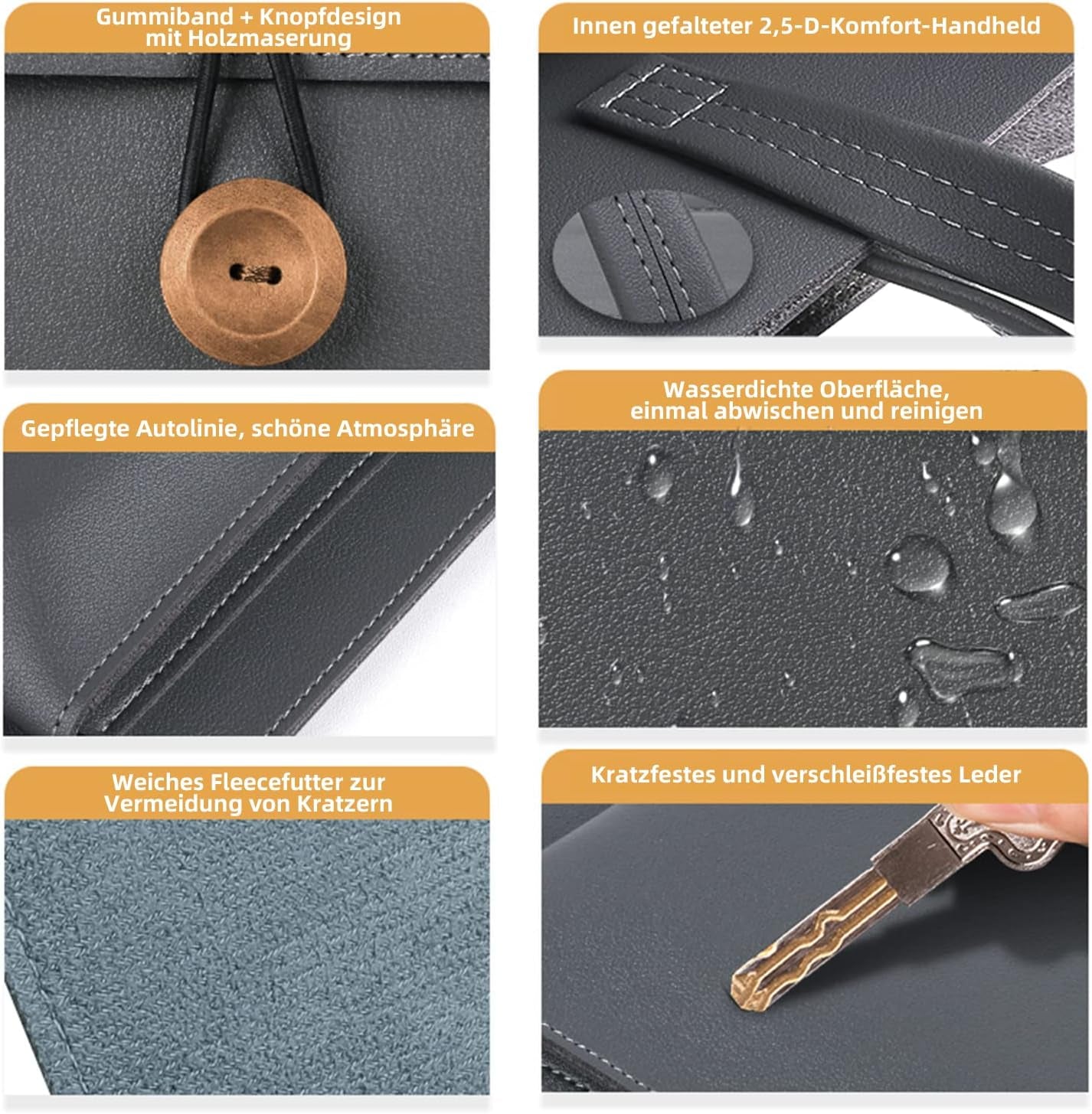 Borsa Compatta per Computer Portatile, Borsa a Tracolla/Borsa Con Tasche per Riporre Accessori, Blu Scuro