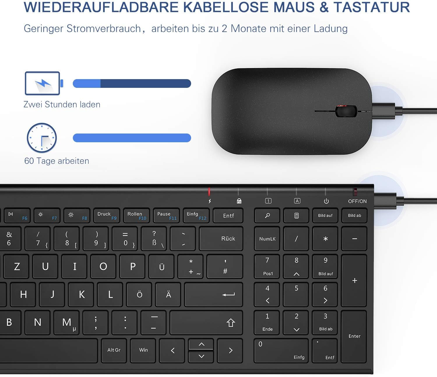 - Set Tastiera E Mouse Wireless Nero Nero