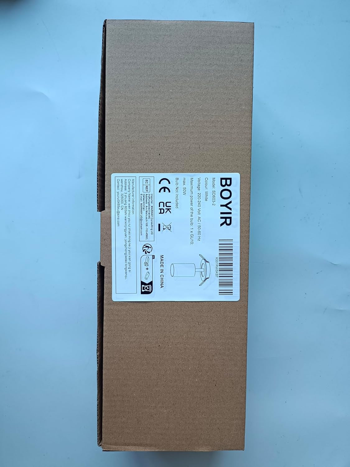Faretti Da Soffitto Orientabili, GU10 Faretti LED Da Soffitto Bianco, Moderna Plafoniera Lampade Da Soffitto, Faretto LED Incasso per Barra, Cameretta, Cucina, Senza Lampadina, 2 Pezzi