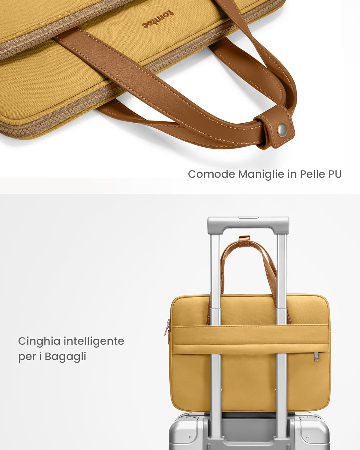Borsa a Tracolla per 14 Pollici Macbook Pro M3/M2/M1 Pro/Max 2023-2021, 13" Macbook Pro M2/M1 2022-2016, Macbook Air M2/M1 2022-2018, Borsa per Laptop Custodia per 12.9" Ipad Pro Con Tastiera