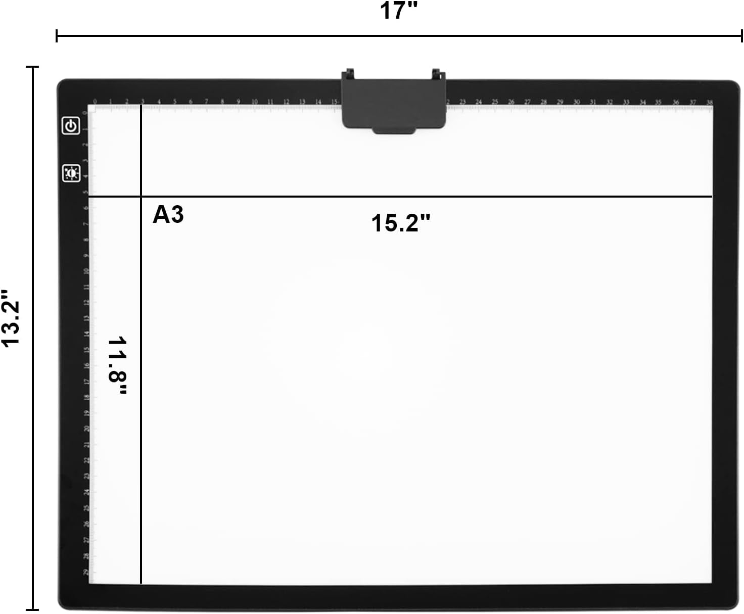 LED Tavoletta Luminosa A3 3000-6500K Dimmerabile, 2500 Mah Ricaricabile Tavola Luminosa Disegno Lavagna Luminosa per Pittura Diamante, Disegno, Pittura, Schizzi, Con Borsa per Il Trasporto