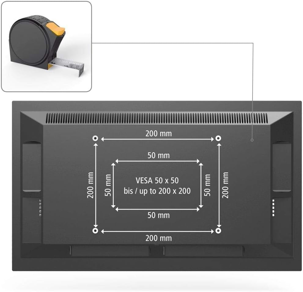 Supporto per LCD "Ultraslim" Fix,M, 94Cm (37"), VESA 200X200,Colore Nero