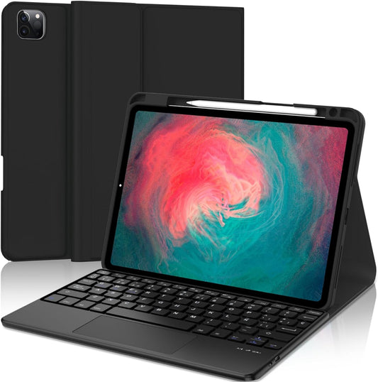 Custodia per Ipad Pro 11 Con Tastiera 2022 – Ipad Air 5 2022 Con Trackpad Tastiera, Tastiera Magnetica Rimovibile, per Ipad Pro 11 4/3/2/1, Ipad Air 5/Air 4 2020, Nero