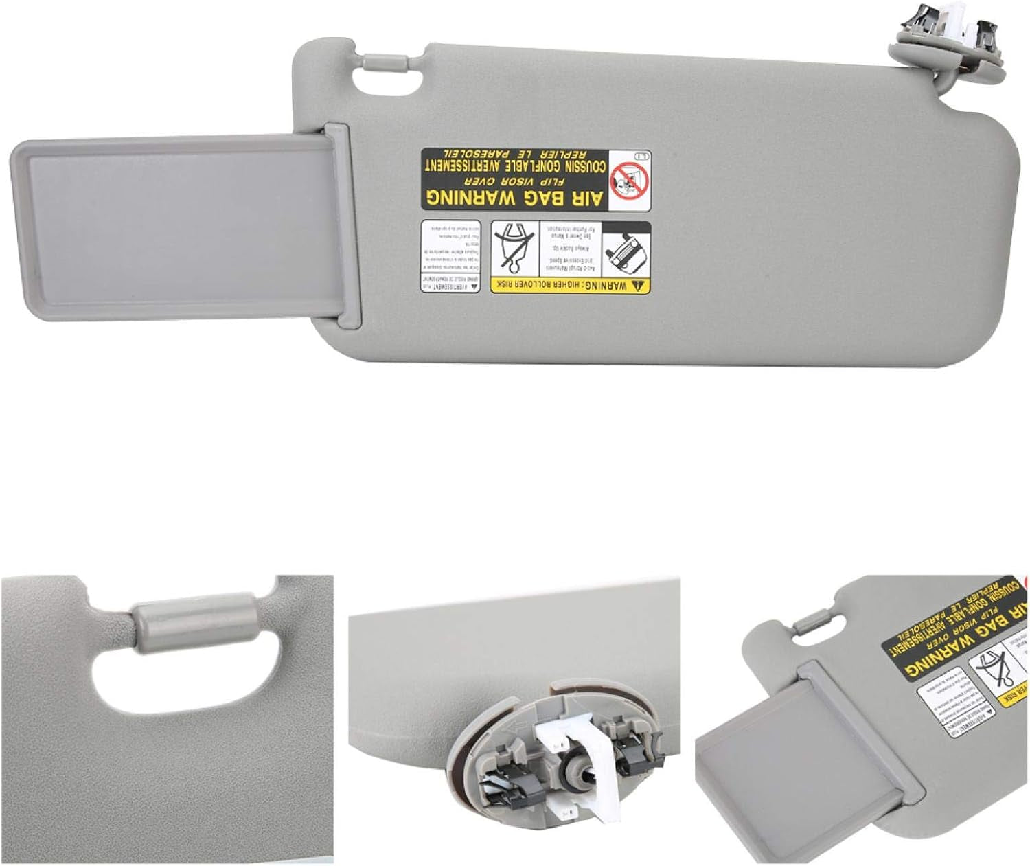 Parasole Sostituzione per Auto, Parasole Lato Guida Sinistro 74320 42501 B2 Ricambi Sostituzione per Camion Sostituzione per Auto Adatti Sostituzione per 2006 2009 Grigio