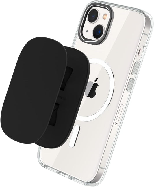 GRIPMAX Compatible with Magsafe - Grip, Stand, and Selfie Holder for Phones and Cases, Repositionable and Durable, Best Paired with  Phone Cases for Magsafe - Black