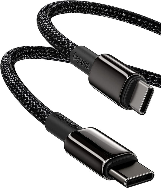Cavo USB C a USB C Ricarica Rapida 100W, 3 Metri Cavetto Type-C Con PD 3.0, PPS, QC 5.0/4.0+, Tipo C Cavo per Macbook Air/Pro, Ipad Pro 12.9/11/Air/Mini, Samsung Galaxy S22/21/20, Huawei