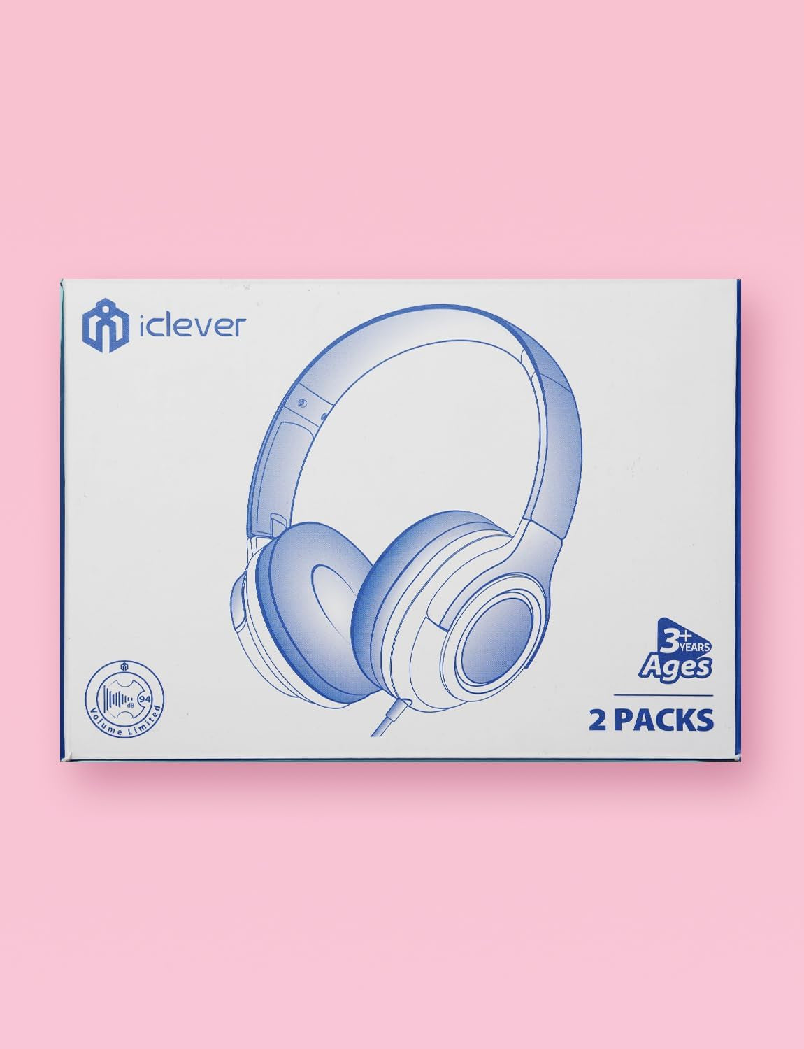 Cuffie per Bambini [2 Confezioni] – 94 Db Safe Volume Limited – Cuffie Wired per Bambini Con Splitter Condivisione, Tangle-Free Foldable Stereo Cuffie per Tablet
