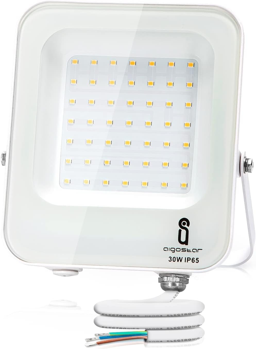 - Faretto LED per Esterni Da 30W 2700Lm, IP65 Impermeabile, Luce Di Sicurezza Impermeabile, Bianco Naturale 4000K Faretto LED Da Giardino, Cortili, Garage, Parchi, Ecc.