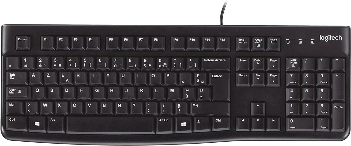 K120 Tastiera Cablata, Layout ‎Francese Azerty