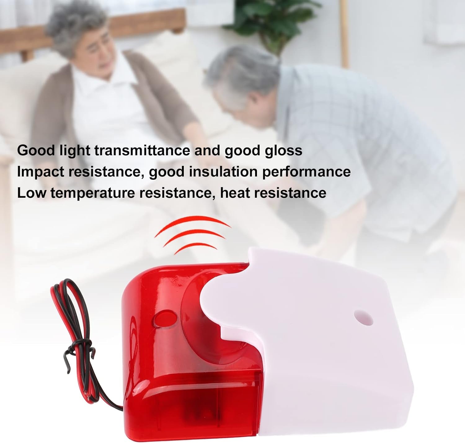 Allarme Luce Sonora Luce Lampeggiante 110Db Corno Di Allarme Regolabile Ad Alta Decibel Luoghi Pubblici Allarme Di Sicurezza per L'Evacuazione Di Emergenza(220V)