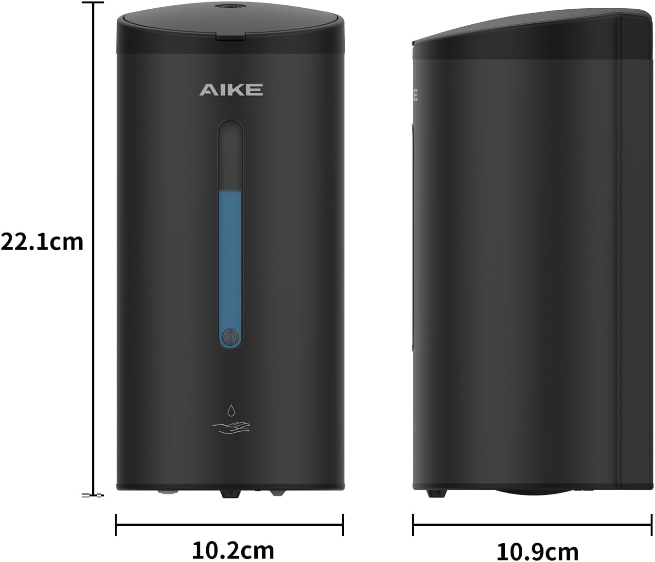 Nuovo AK1205C Dispenser Sapone Automatico Da Parete, 800 Ml Dispenser Sapone Acciaio Inossidabile, Distributore Di Sapone Disinfettante per Le Mani