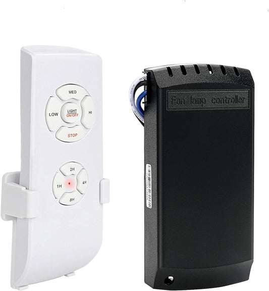 Kit Telecomando Ventilatore, Kit Telecomando Wireless Universale per Ventilatore a Soffitto Con 4 Tempi 3 Velocità E Controllo Della Luce per La Sala Espositiva Dell'Hotel per L'Ufficio