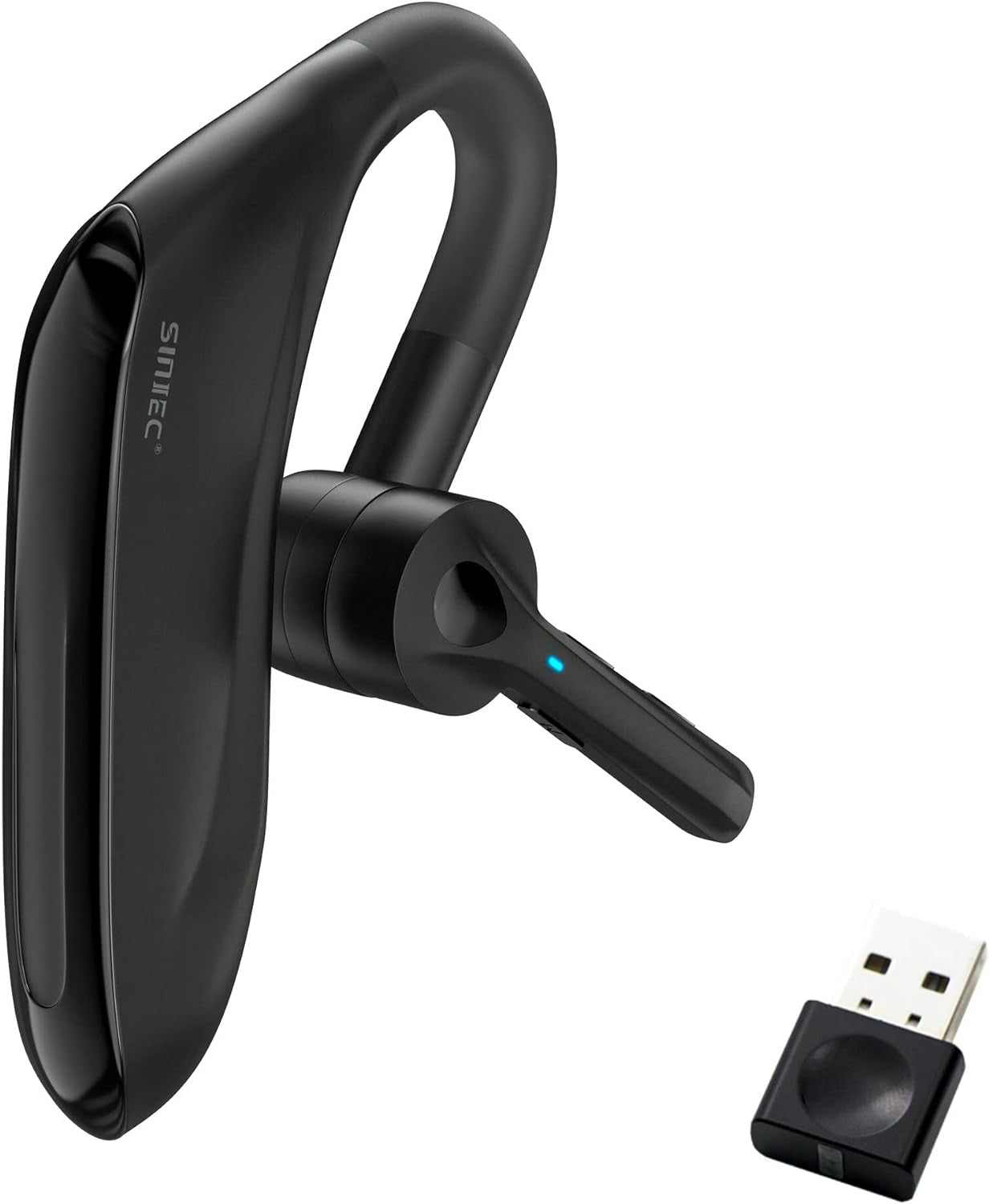 Cuffie Bluetooth Con Microfono Senza Fili Con Dongle USB-A, Con CVC 8.0 Dual Mic 45Hrs HD Vivavoce, per Affari, Ufficio/Guida, Compatibile Con Iphone E Android