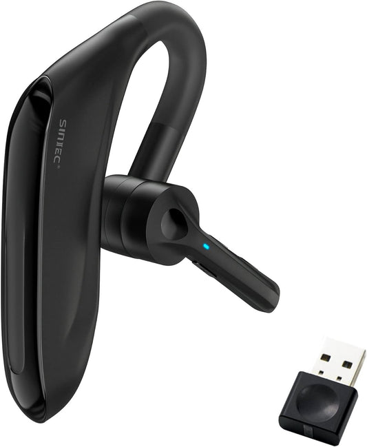 Cuffie Bluetooth Con Microfono Senza Fili Con Dongle USB-A, Con CVC 8.0 Dual Mic 45Hrs HD Vivavoce, per Affari, Ufficio/Guida, Compatibile Con Iphone E Android