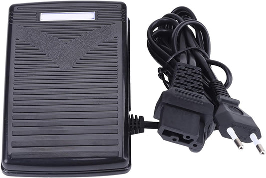 Cavo Di Comando a Pedale Elettronico Con Pedale Di Controllo a Pedale 220V Con Cavo Di Alimentazione per Macchina Da Cucire Singer 974 (Spina Europea) (EU Plug 200-240V)