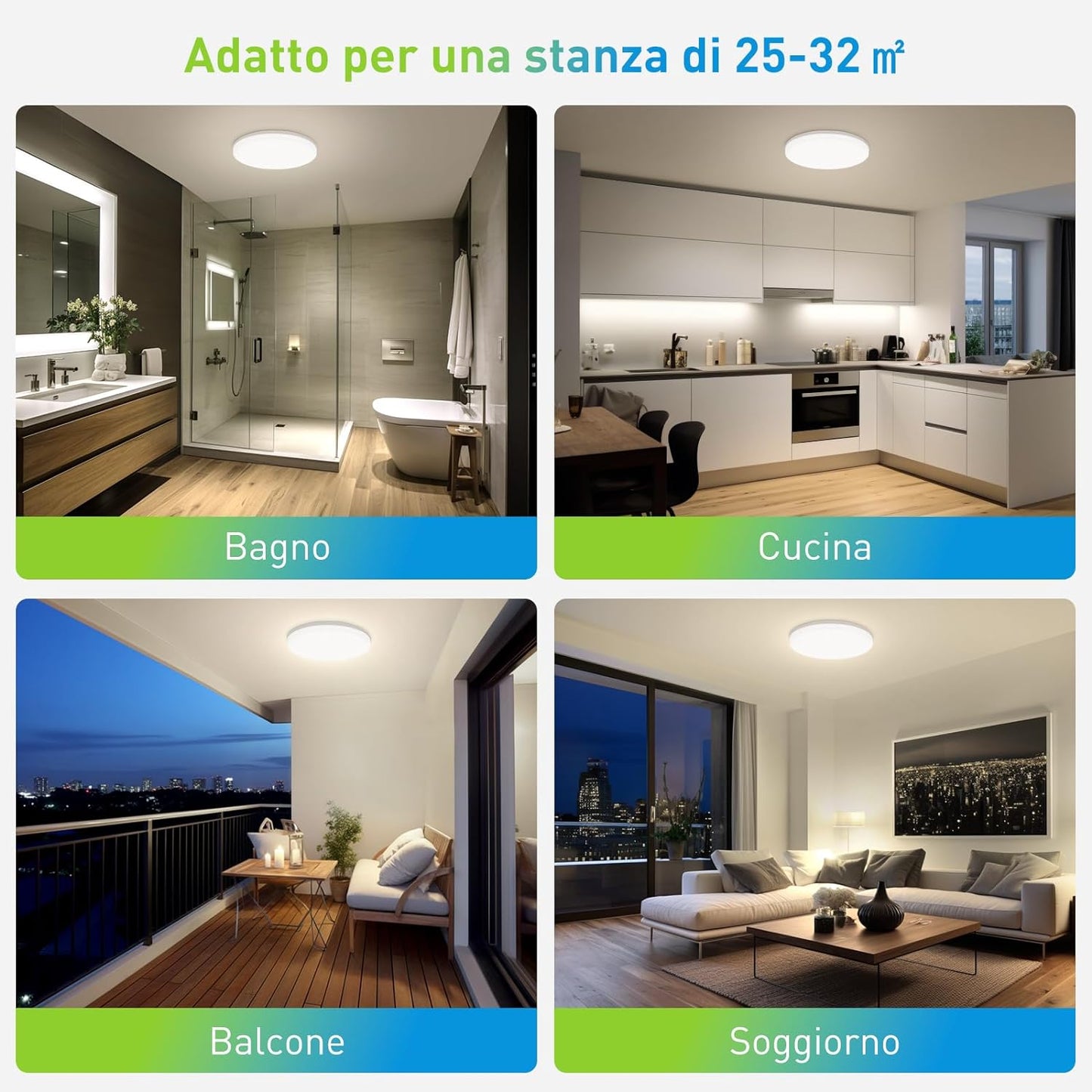 LED Plafoniera 48W Ultra Magro UFO Pannello LED Rotondo Bianca Naturale 4000K 4320LM Lampada Da Soffitto per Soggiorno Camera Da Letto Bagno Cucina Corridoio E Balcone Ø30Cm