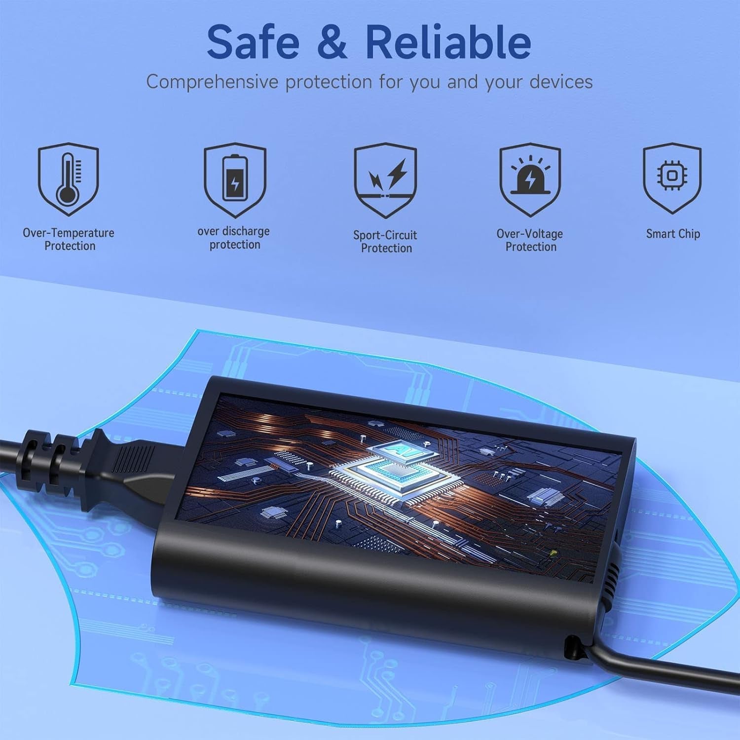 65W Alimentatore Caricatore Portatile per Dell Latitude 7490 7400 5590 E6430 E5470 E5450 E5440 E7440 E7250 E7240 E7450 E6440 E6540 5490 7480 5290 5480 5400 5500 3470 5580 7280 7480 7290 Caricabatterie