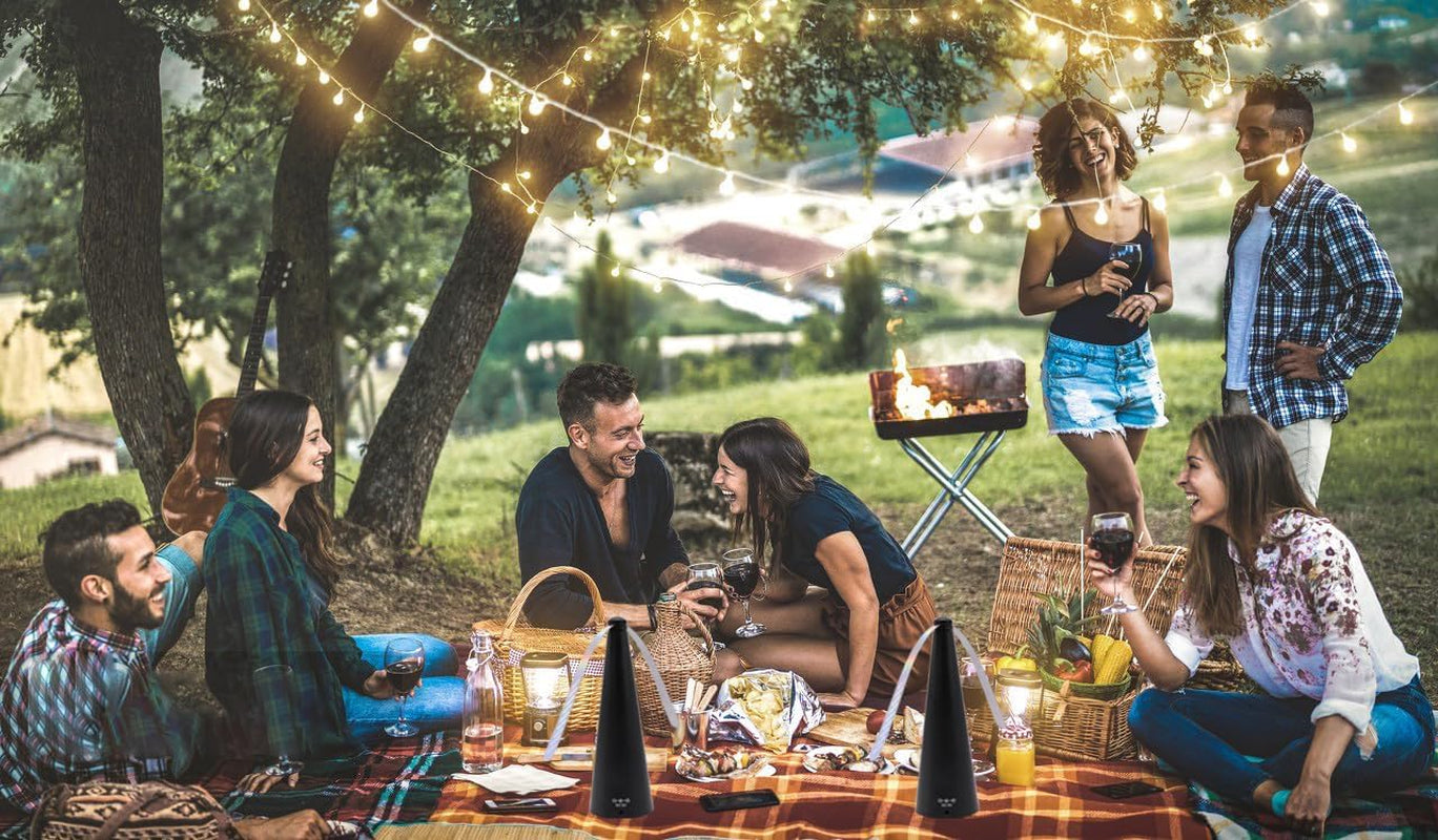 Set Di 3 Ventole Repellenti per Mosche, Repellente Elettrico per Mosche Da Tavolo, Zanzare per Tenere Lontani Gli Insetti Dal Cibo, per Cene in Casa, Picnic E Barbecue All'Aperto O Al Chiuso