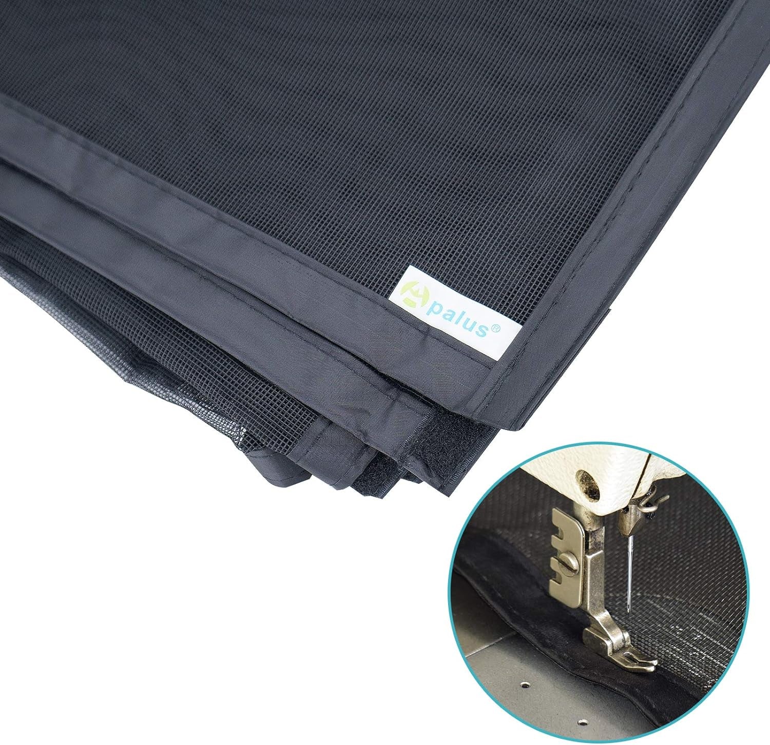 Zanzariera Con Magneti in Vetroresina, Modello Deluxe - Rete Molto Resistente, Tenda Con Magneti Ancora Più Potenti, Resiste Al Vento E Ai Raggi UV - Non Accorciabile (100X220Cm, Nero)