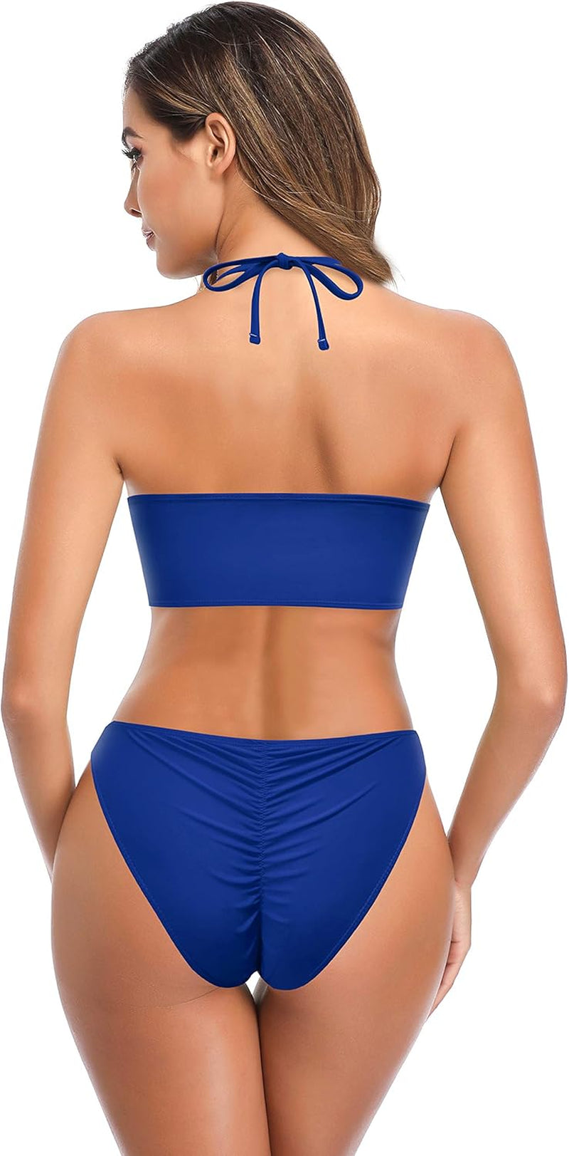 Costume Da Bagno Donna Due Pezzi Chic Regolabile Elegante Design Di Prua Bikini Bandeau Top Costumi Donna Due Pezzi Vita Bassa Triangolo Bikini Fondo Da Spiaggia