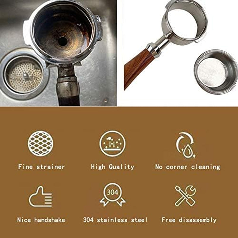 Portafiltro Senza Fondo, 54 Mm, Compatibile Con Macchine per Caffè Espresso Sage/Breville Barista Serie 870/878/880 (Manico in ABS)