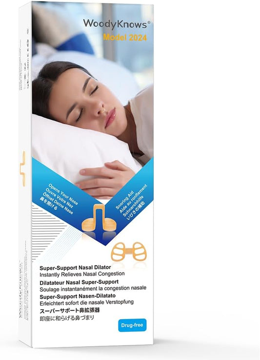 Dilatatore Nasale Super-Support , Modello 2024 Standard, Migliora Il Sonno E Il Flusso D'Aria Durante Lo Sport(Prova XS/S/M/L)