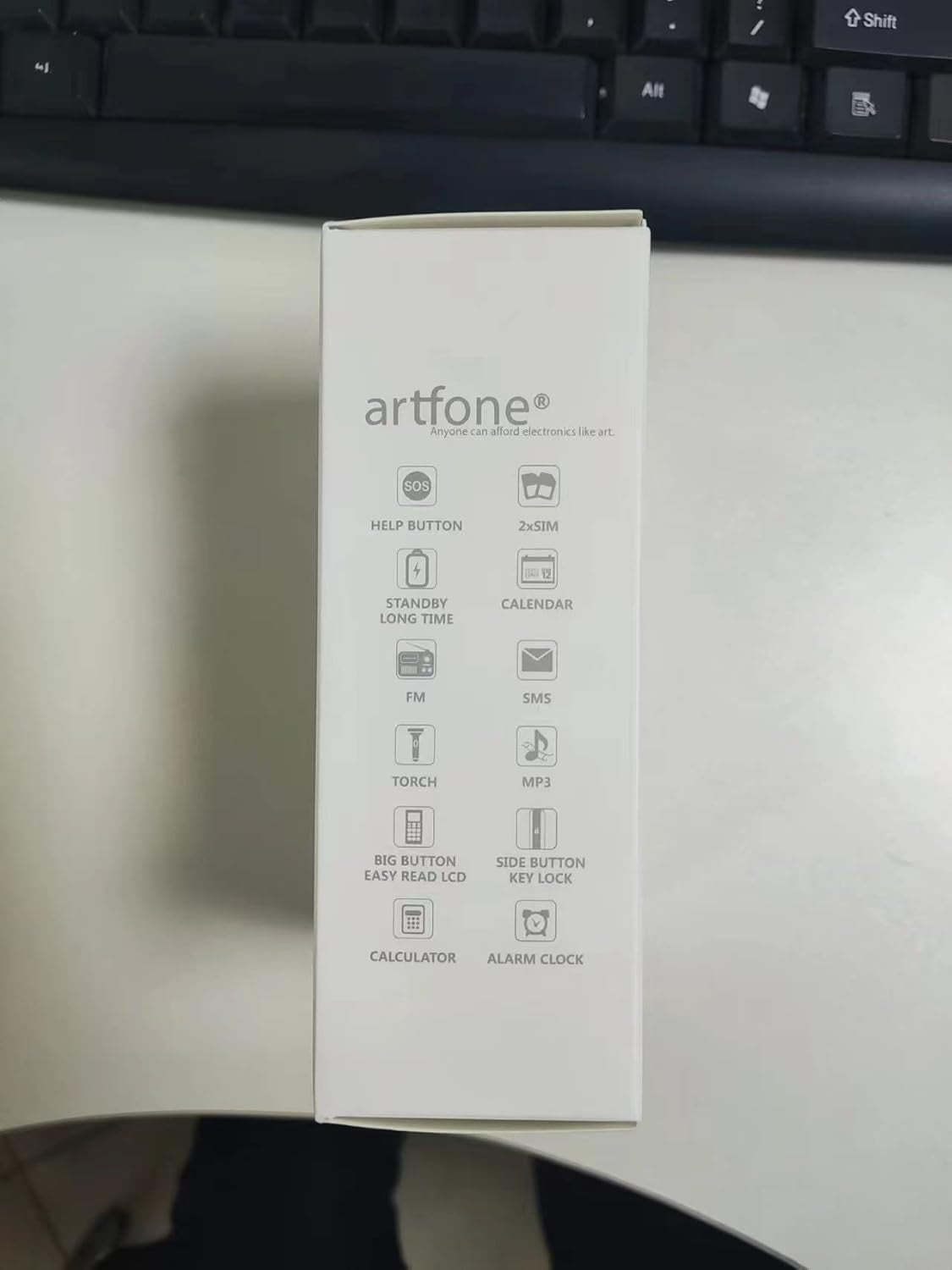 C1 Telefono Cellulare Anziani, Pulsanti Grandi, Volume Grande, Funzione Sos,Nero