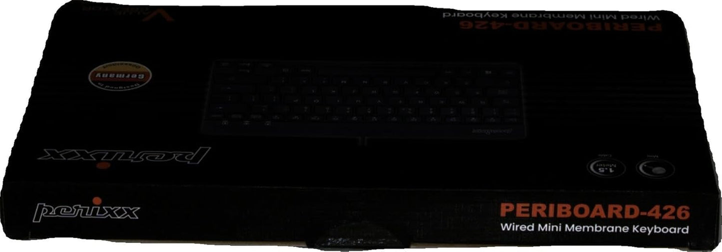 PERIBOARD-426 Mini Tastiera Con Cavo USB, Francese AZERTY, Nero