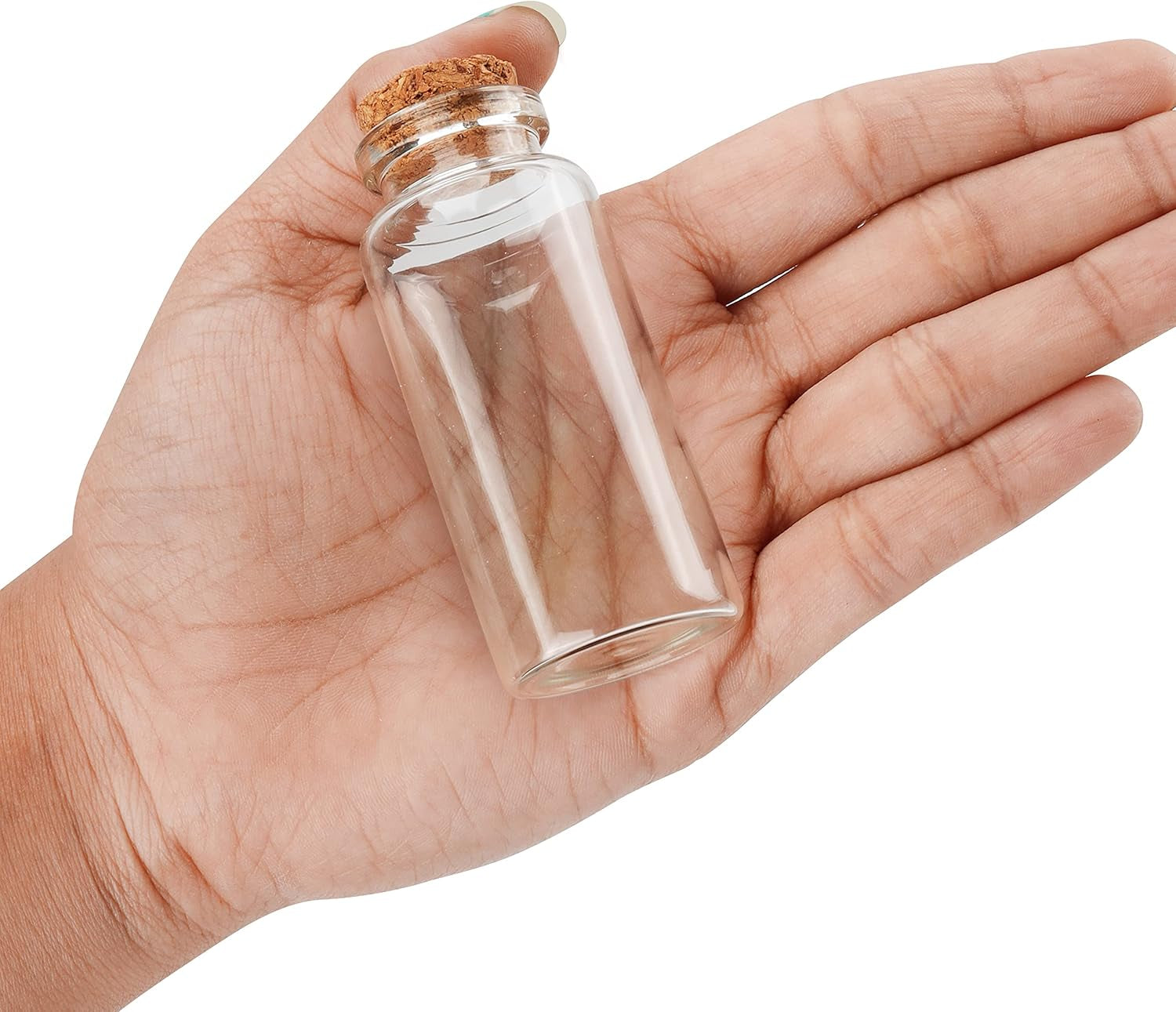 Confezione Da 36 Set Barattolini Vetro Piccoli Con Tappo Sughero - 30 Ml - Mini Barattoli Porta Spezie Ermetici, per Bomboniere, Marmellata E Feste