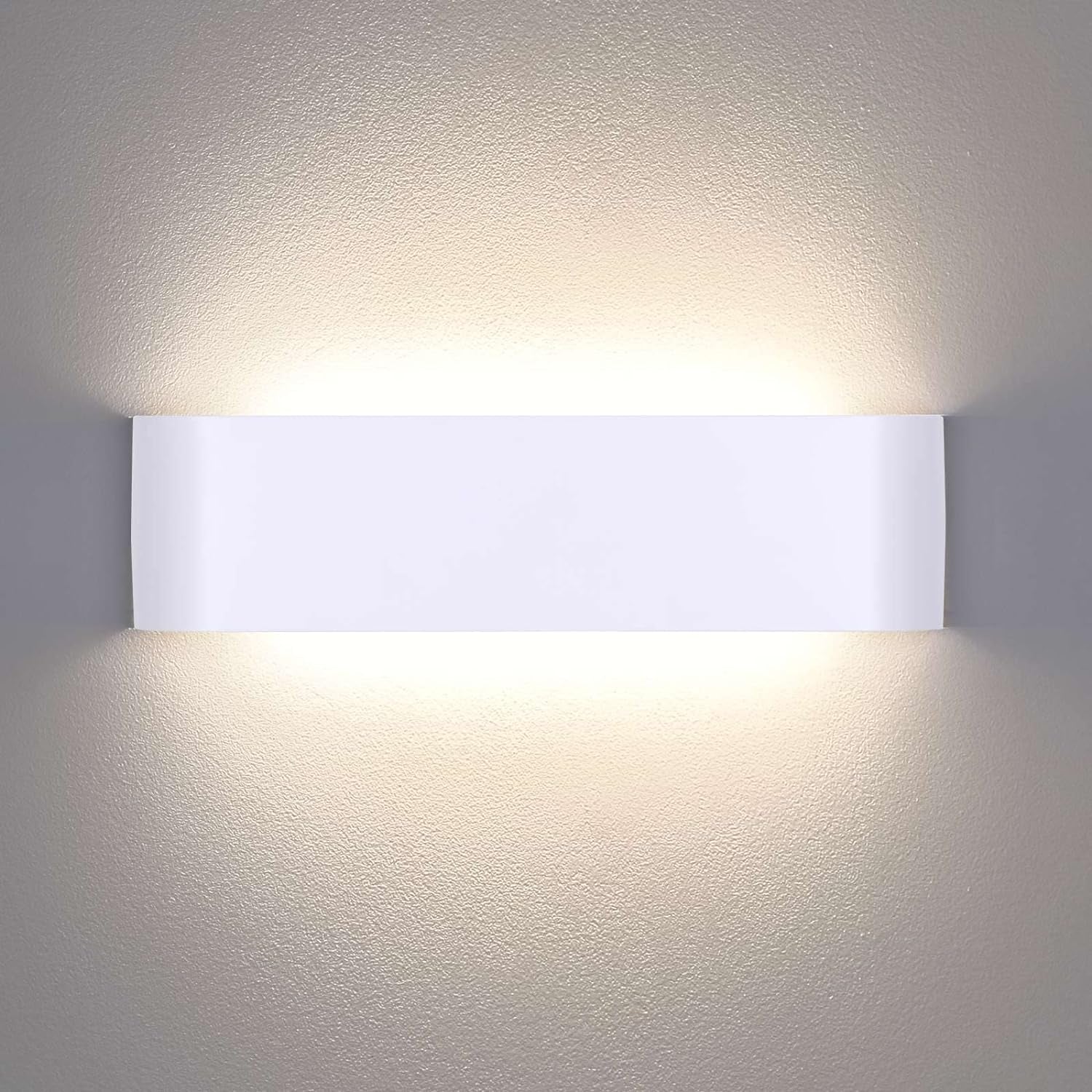 Applique Da Parete Interno Moderno Lampada 4000K Bianco Neutro Lampada Da Parete LED 16W Lampada a Muro Luce Bianco 30 Cm per Camera Da Letto Scale Corridoio