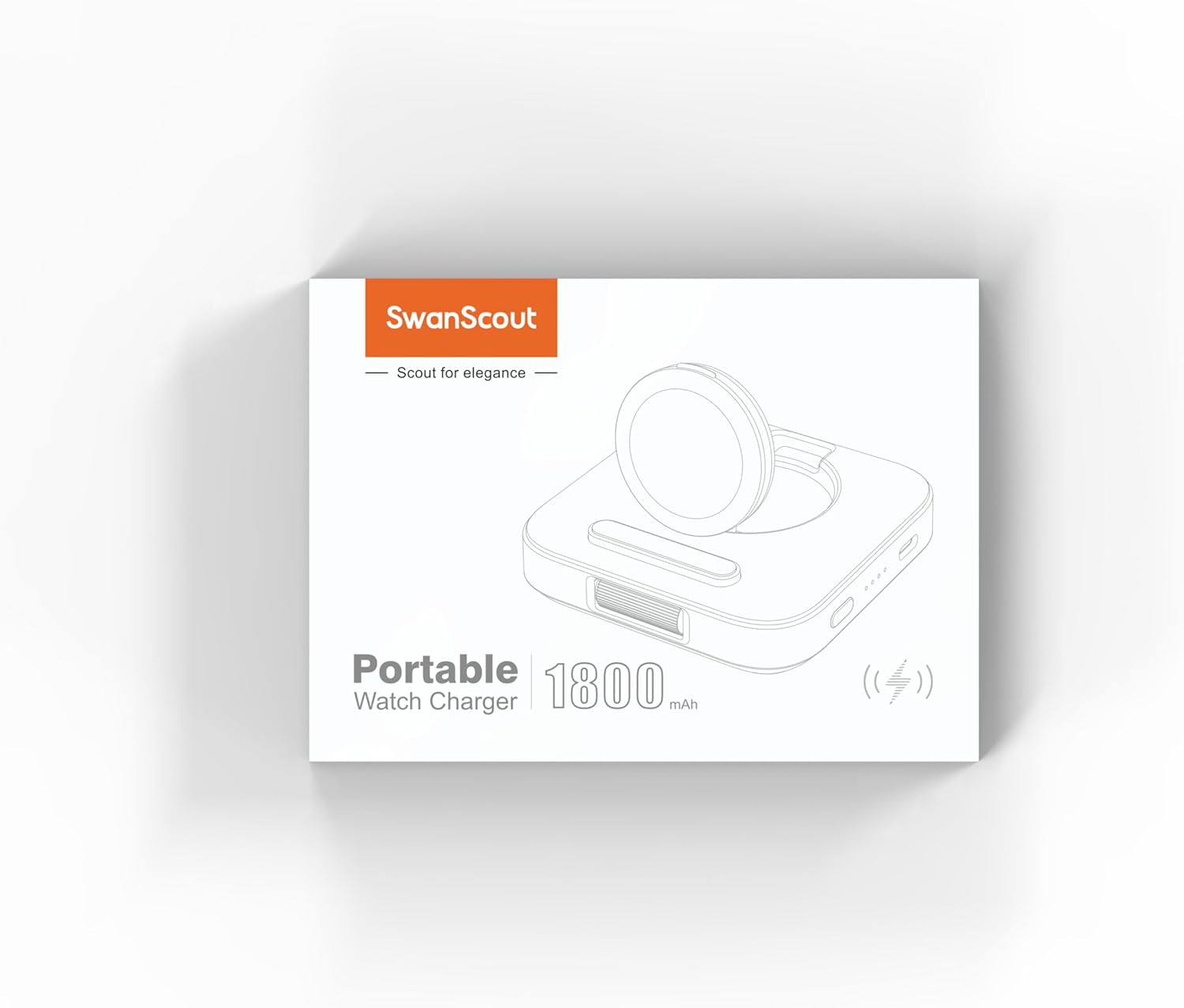 Caricatore Portatile per Samsung Watch 7, 1800Mah Caricatore Wireless per Galaxy Watch Ultra/7/6/6 Classic/5/5 Pro/4/3/Active 2,  303S