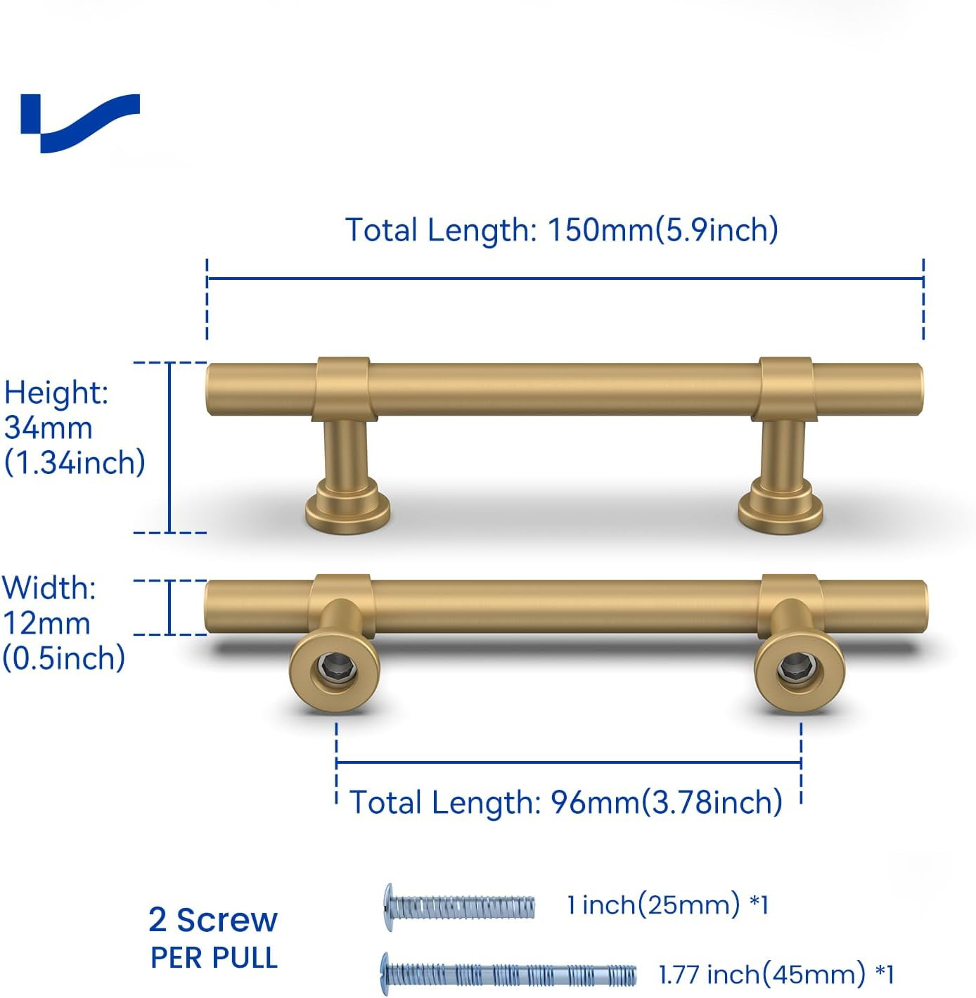 10 Pezzi Maniglia Da Cucina Oro Maniglia Della Mobilia Oro 96Mm Foro Spaziatura Armadio Maniglia Della Cucina Maniglia Oro Maniglia Del Mobile Della Mobilia Oro Maniglia