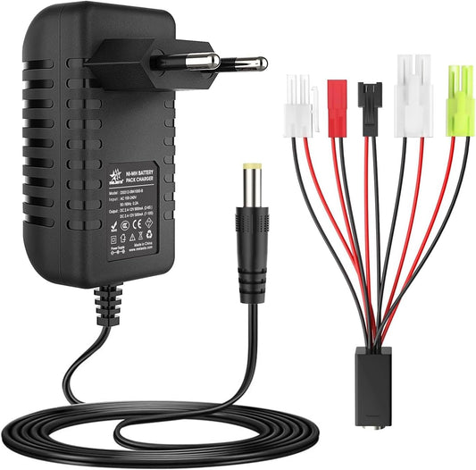 Intelligente NIMH NICD per Batteria Caricabatteria 2.4V 3.6V 4.8V 6V 7.2V 8.4V 9.6V 10.8V 12V per Pacco Batteria 2-10S NIMH Batteria per Auto RC Drone, Airsoft Con Tamiya/Mini Tamiya/Sm 2P/Jst/Huanqi