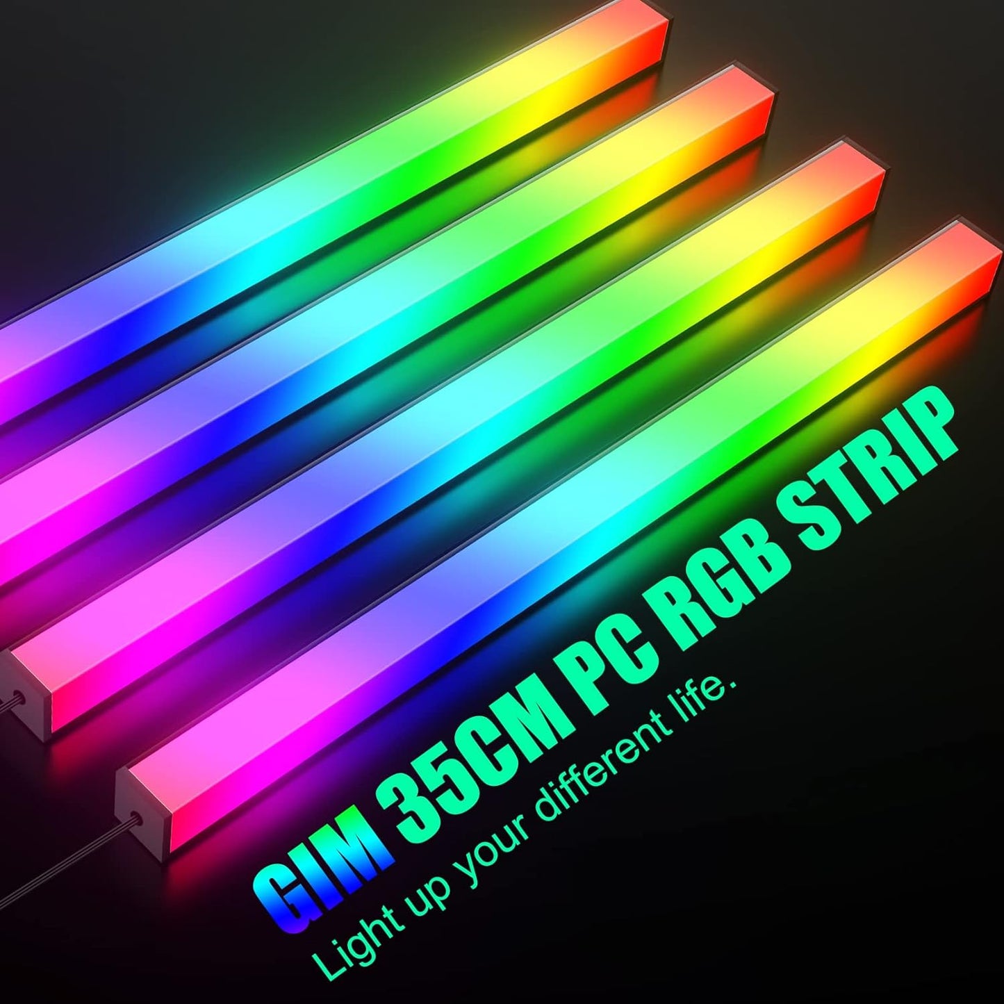 35 Cm PC RGB Striscia Luminosa per Telaio Con Ventola Di Alloggiamento Disponibile Accessori per Computer LED per Alloggiamento RGB