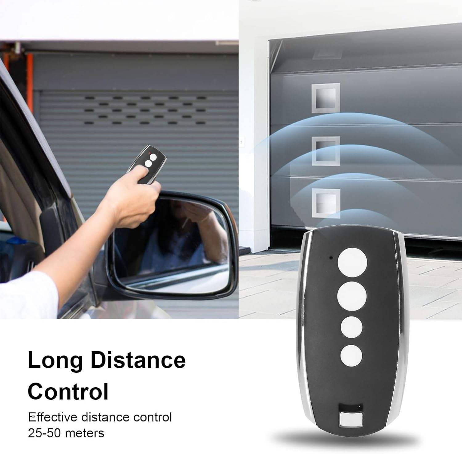 Telecomando, Cancello Compatibile Con King Gates STYLO2K STYLO4K Penna, Trasmettitore Radio 433Mhz, 4 Canali Bip Porta Garage, Codici Rotolanti (Set Di 2)